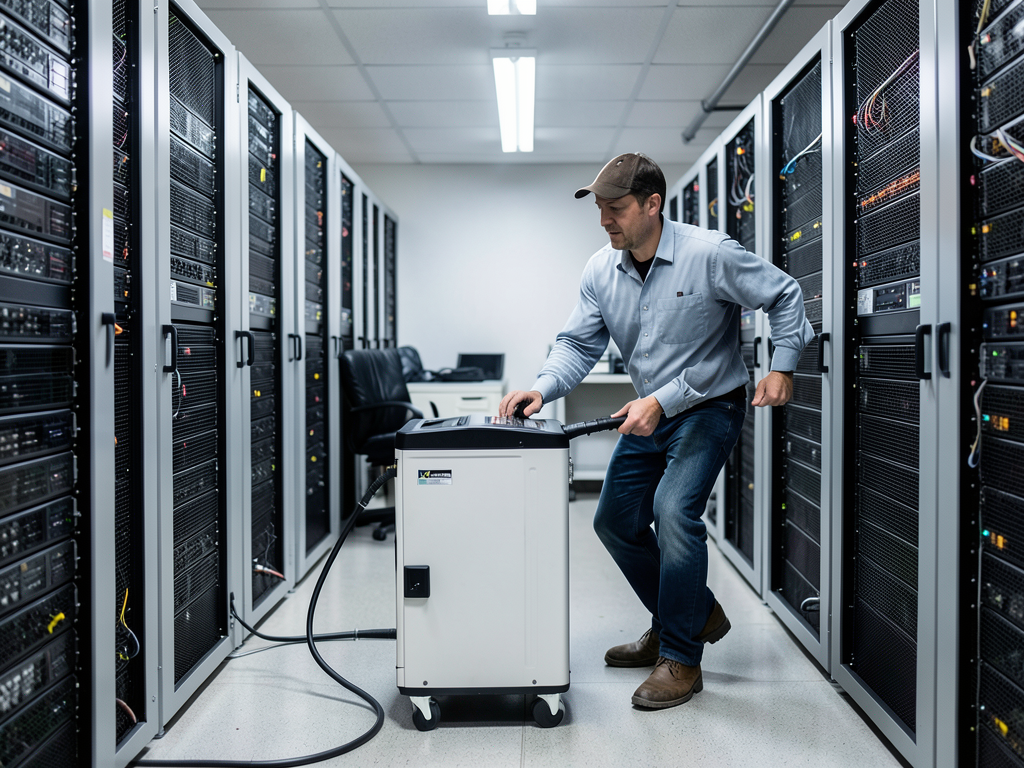 Emergency cooling solutions for startup server roo